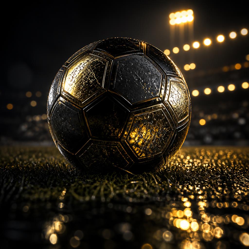 Bola de futebol no gramado