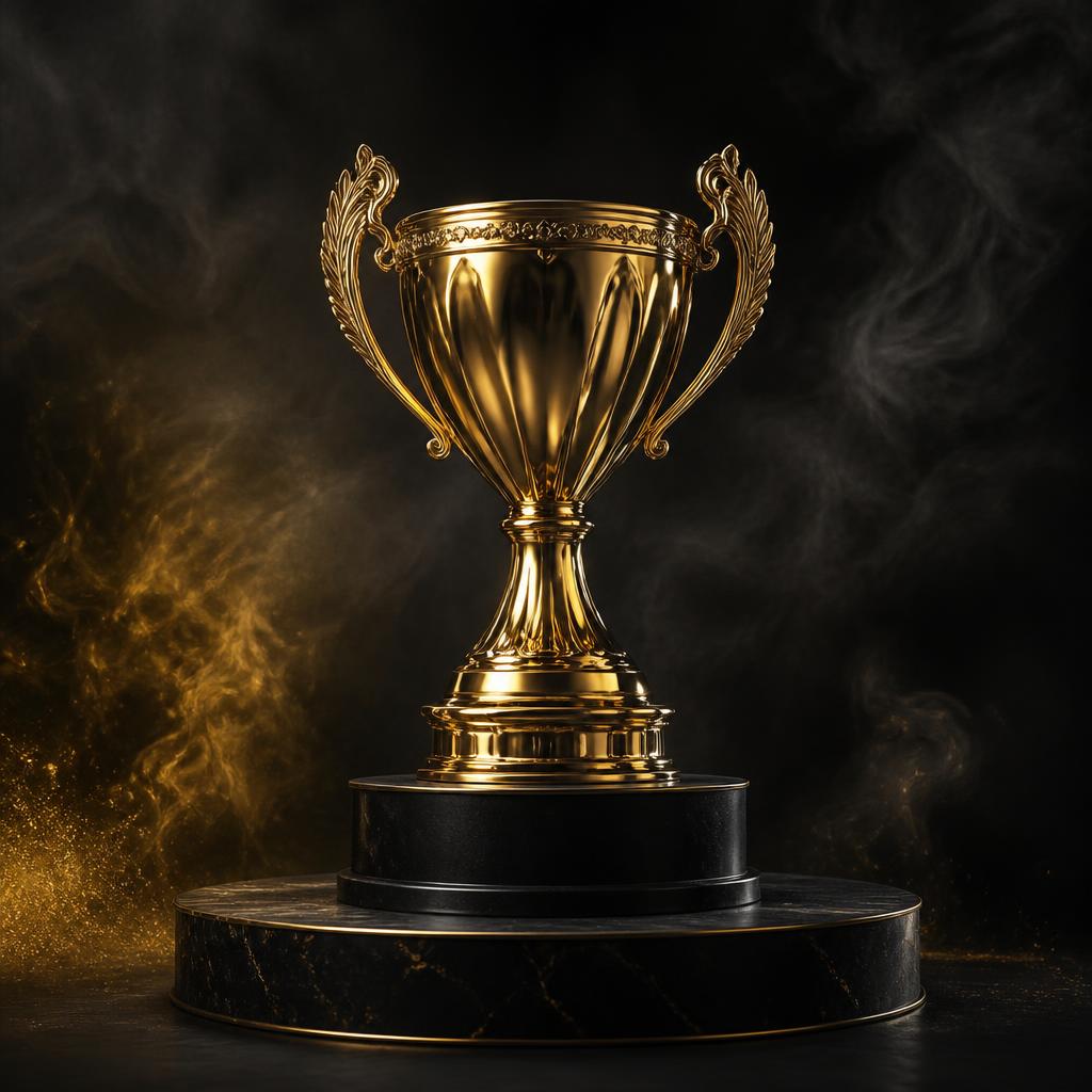 Equipe com o troféu do torneio
